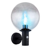 LED AUSSEN-WANDLEUCHTE Edelstahl Anthrazit - Anthrazit, Glas (25/37/26.5cm) - Globo Lighting