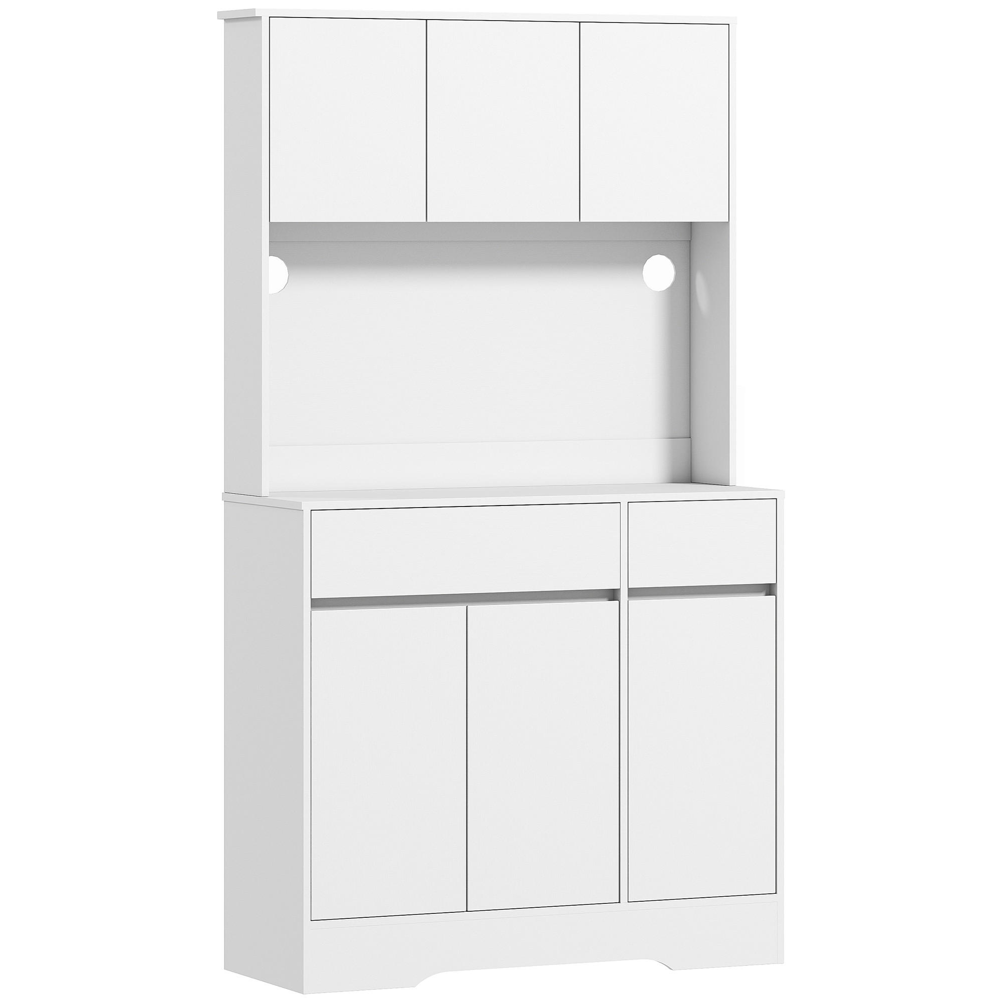 KÖKSSKÅP av MDF-spånskiva, vit 180/38/100 cm