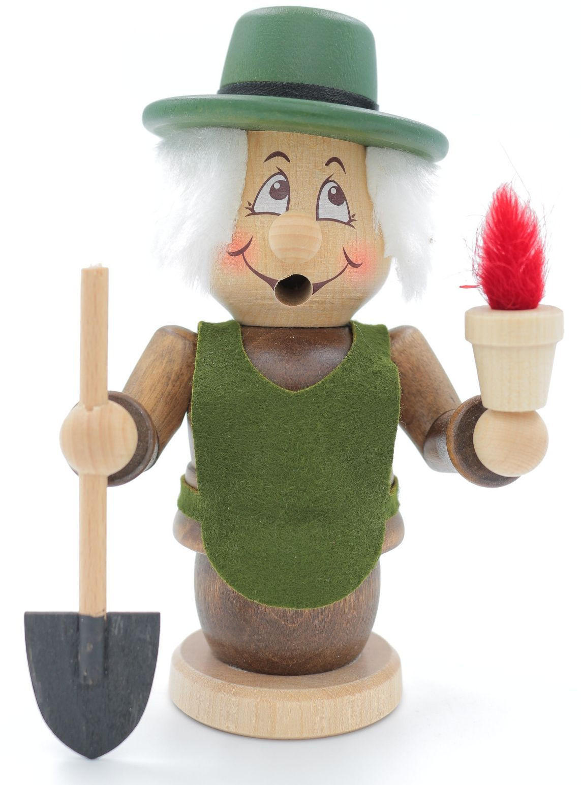 RAUCHFIGUR Wichtel Gärtner 15cm - Multicolor, Holz (9/15/0.1cm)