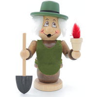 RAUCHFIGUR Wichtel Gärtner 15cm - Multicolor, Holz (9/15/0.1cm)