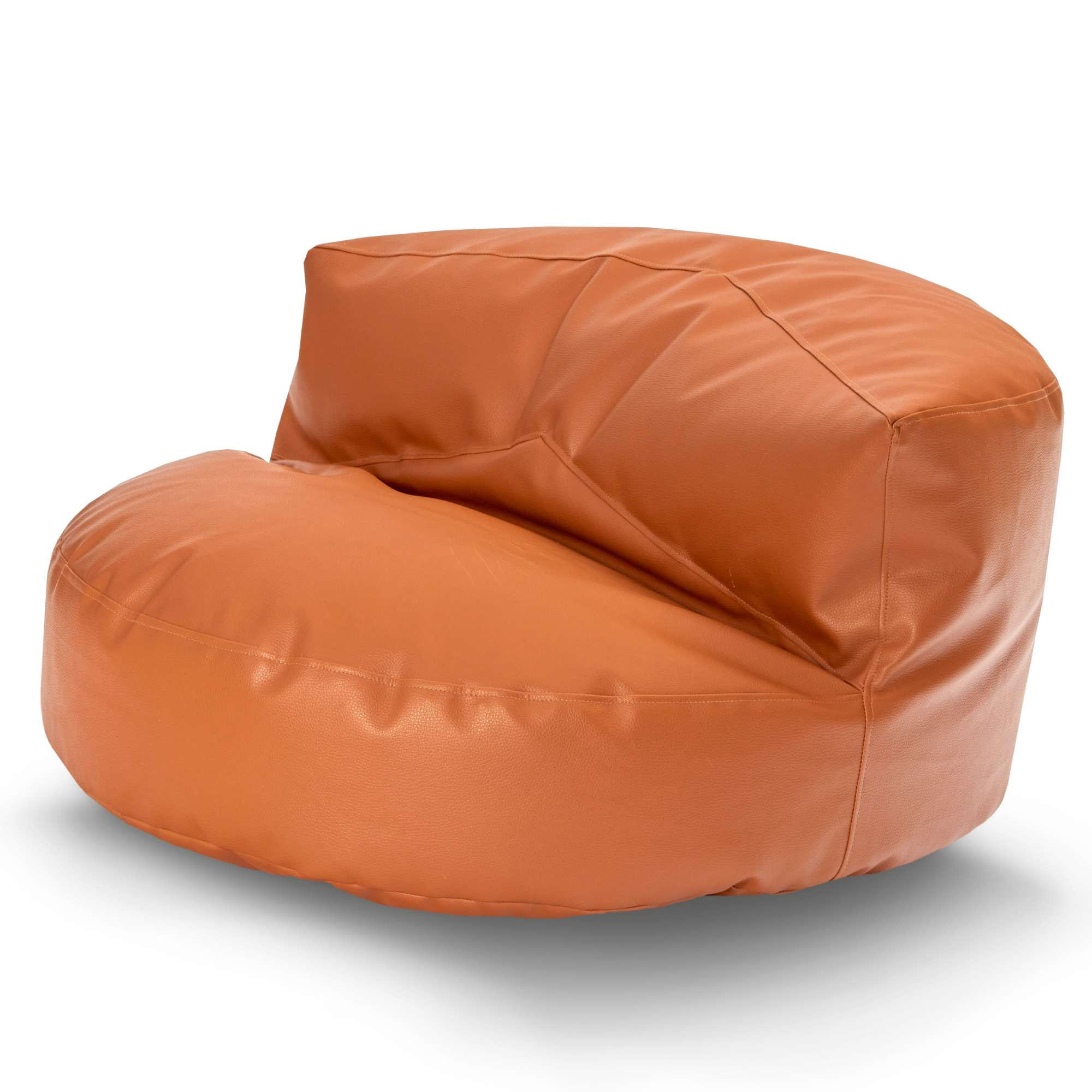 INDOOR LOUNGE SITZSACK Sofa Kunstleder - Hellbraun, Textil (90/50/50cm) - Green Bean