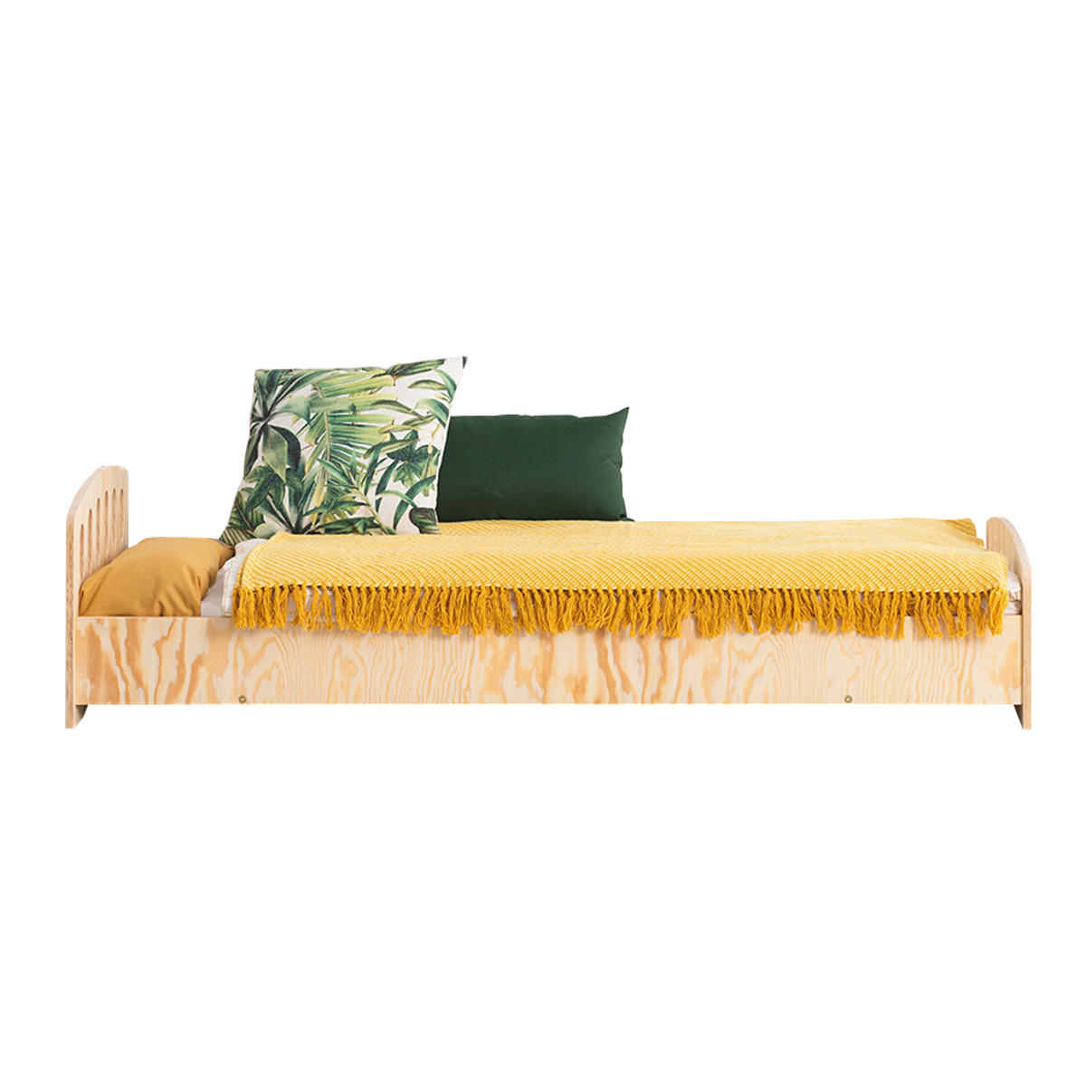 POSTEL 90/200 Eléa Přírodní dřevo - hnědá, dřevo (90/200cm) - Petits-meubles