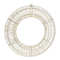 DEKORATIVER KRANZ LED Ø 50 cm - Goldfarben, Metall (8/50/50cm) - Home Styling Collection