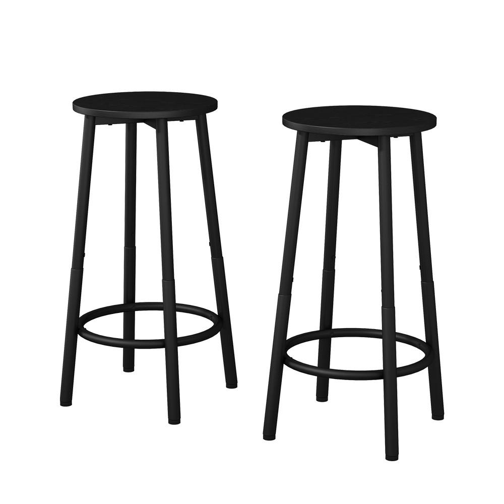 BARHOCKER Edmonton Schwarz 31.5 x 64 cm 2 Teile - Schwarz, Holzwerkstoff (31.5/64/30cm) - Vicco