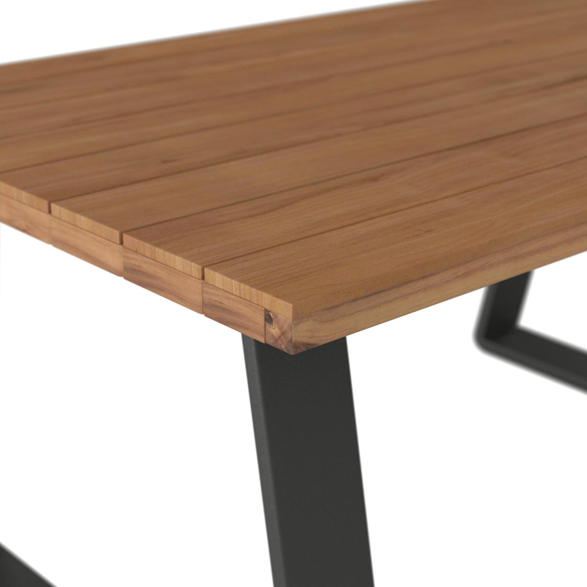 DINING-LOUNGESET Alexa Holz Outdoorstoff/Metall - Anthrazit, Holz - Bessagi Garden
