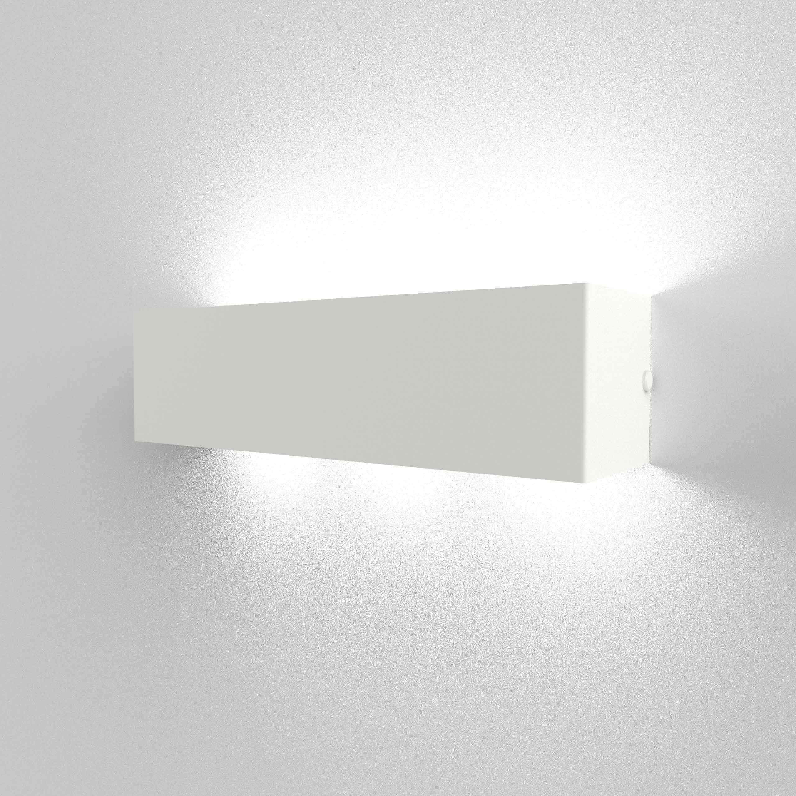 WANDLEUCHTE - Weiß, Metall (45/10/10cm) - Lumicom
