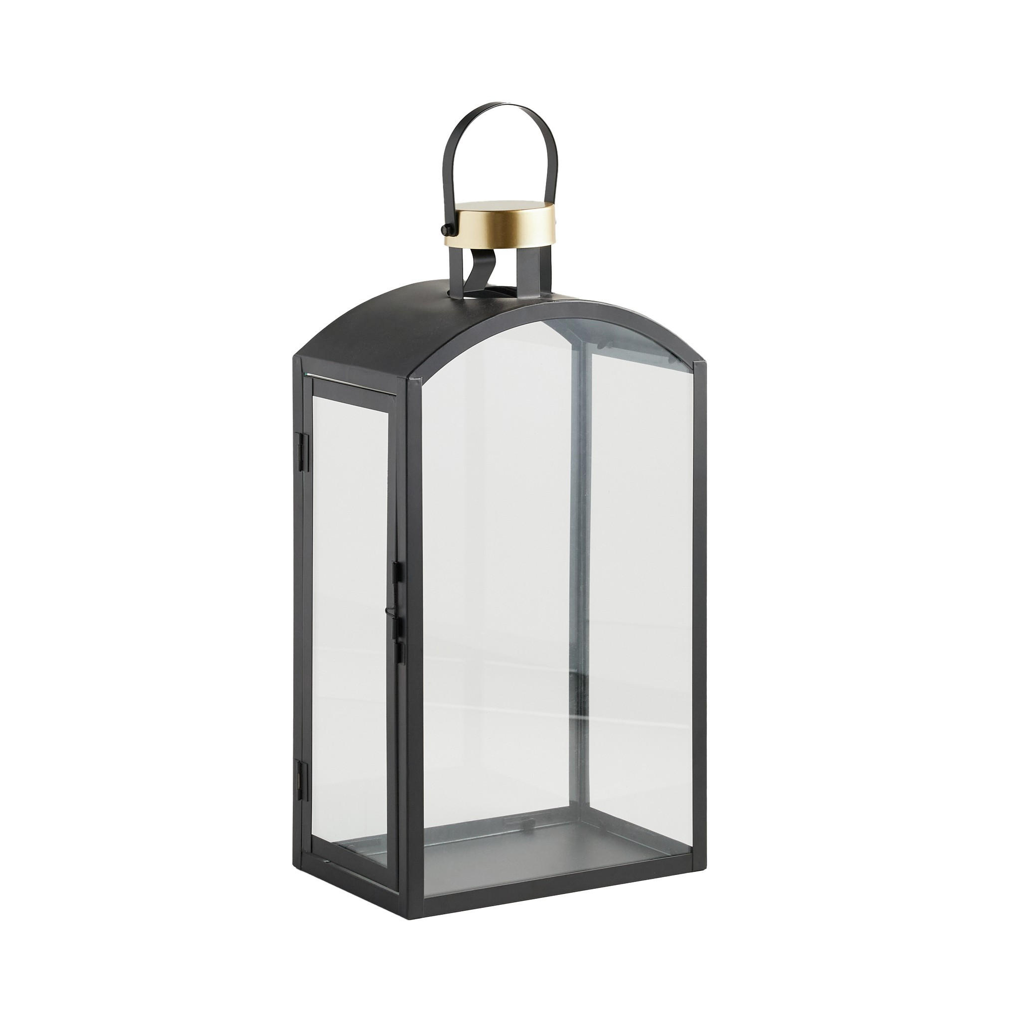LATERNE Arn - Schwarz, Metall (24/45/15cm) - home&you