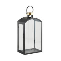 LATERNE Arn - Schwarz, Metall (24/45/15cm) - home&you
