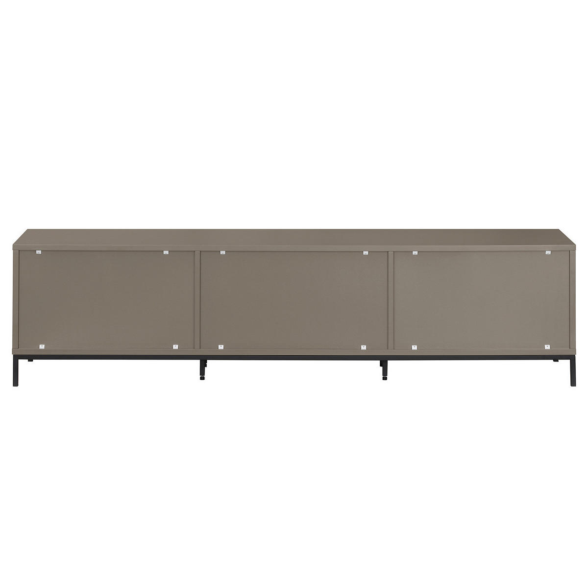 TV-LOWBOARD - Eisen / MDF - Taupe/Schwarz, Holzwerkstoff/Metall (180/45/40cm) - home24