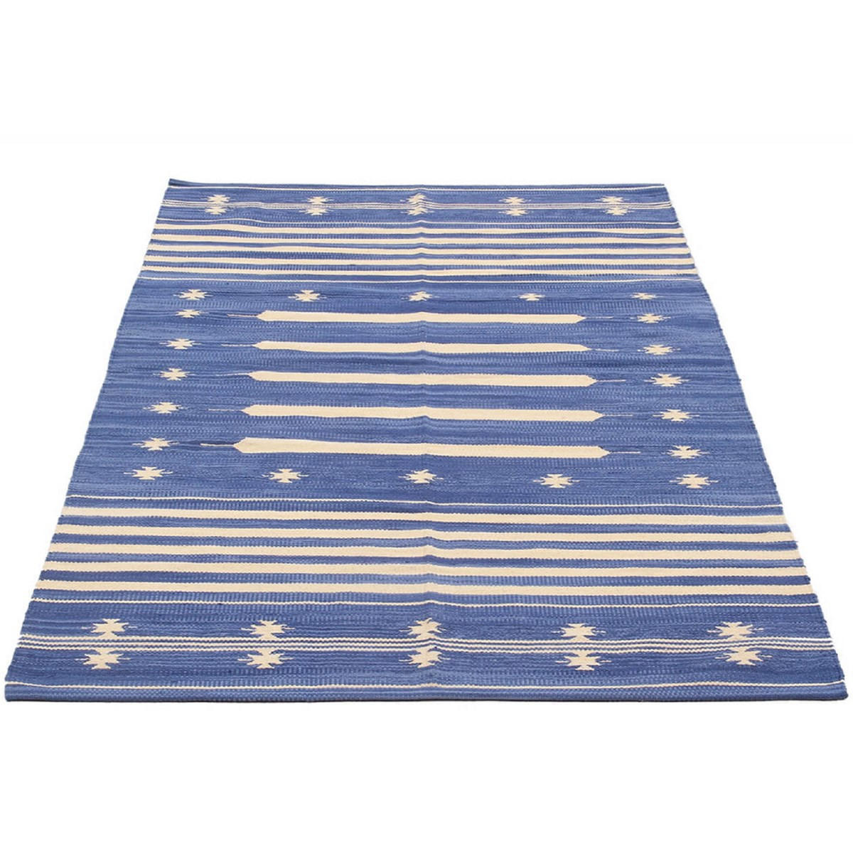 TEPPICH Moderner für Wohn- und Schlafzimmer PATIO Blau 140 x 200 cm - Blau, Naturmaterialien (140/200cm) - Novatrend