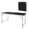 CAMPINGTISCH - Schwarz, Metall (120/60/70cm) - ECD-Germany