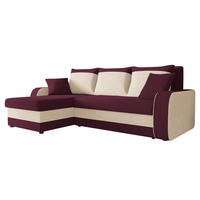 ECKSOFA Kris - Violett/Schwarz, Holz/Kunststoff (238/147cm) - MIRJAN24