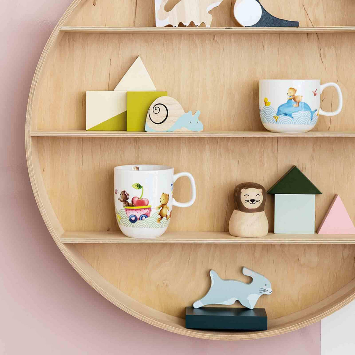 FRÜHSTÜCKSSET Happy as a Bear bunt 2er Set - Multicolor, Keramik (1/1/1cm) - Villeroy & Boch