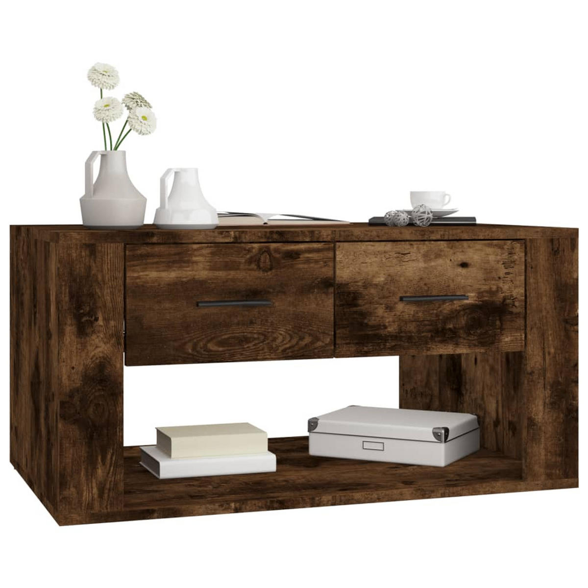 COUCHTISCH Räuchereiche 80x50x40 cm Holzwerkstoff - Braun, Holzwerkstoff (50/80/40cm) - furnicato