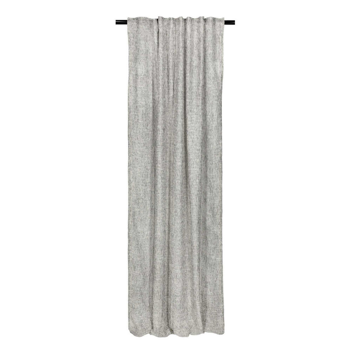 TRANSPARENTER SCHLAUFENVORHANG BRIGHT - Grau, Textil (130/1/250cm) - Schöner Wohnen