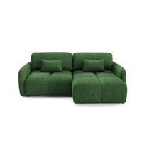 ECKSOFA Vittoria Grün - Grün, Holz (240/165cm) - Petits-meubles