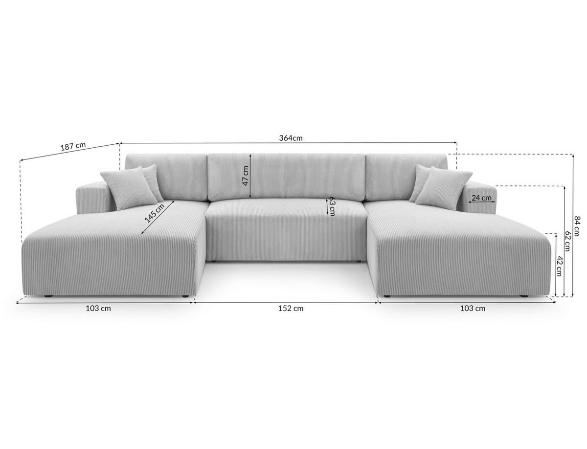 WOHNLANDSCHAFT Catea Dunkelgrau 364/145/85 cm mit Schlaffunktion - Dunkelgrau/Schwarz, Kunststoff/Textil (364/84/145cm) - AX Living