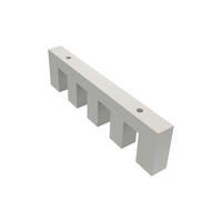 DECKENTRÄGER FÜR INNENLAUFSTANGEN 14x35 mm, Smartline 4-läufig, Weiß - Weiß, Metall (12.5/3.4/1.2cm) - INTERDECO