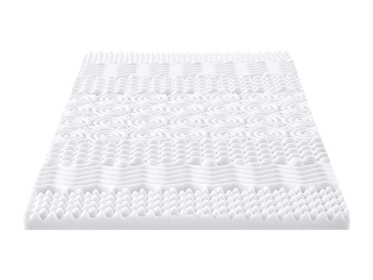 TOPPER - 2 Personen - plastik - weiß Artissa - Weiß, Kunststoff (160/200cm) - Vente-Unique