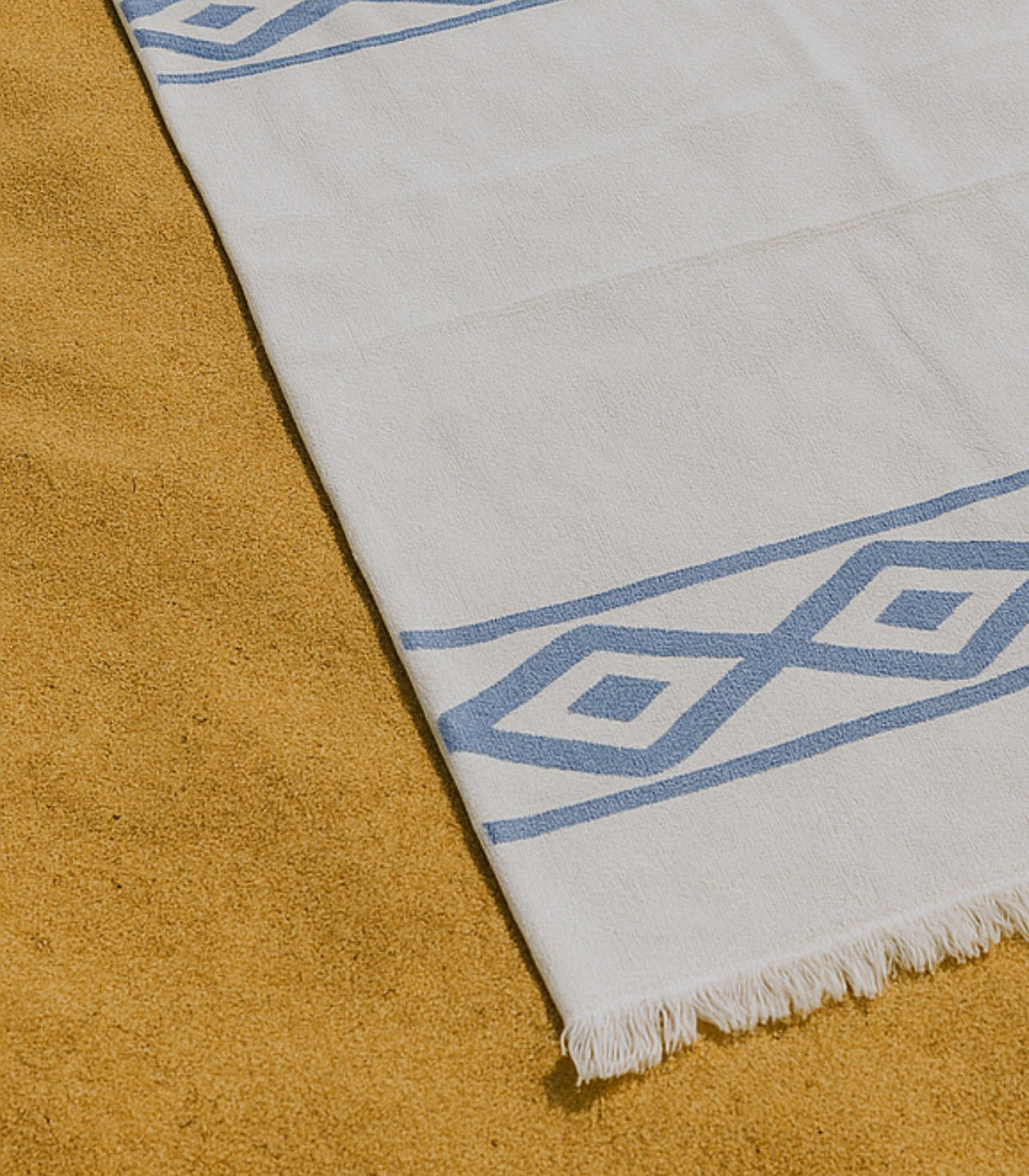 STRANDTUCH Breeze. Bio-Baumwolle. 100x175 cm. Blau - Blau, Textil (100/175cm) - SOWL