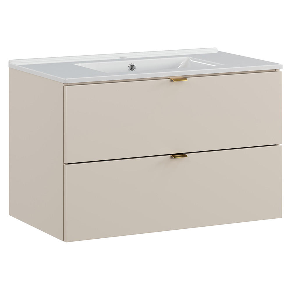 WASCHTISCH Durango-56 - Beige, Holzwerkstoff (81/52/46cm) - Lomado