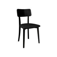 ESSZIMMERSTUHL Hugo VI - Schwarz, Holz/Textil (47/86/48cm) - MIRJAN24