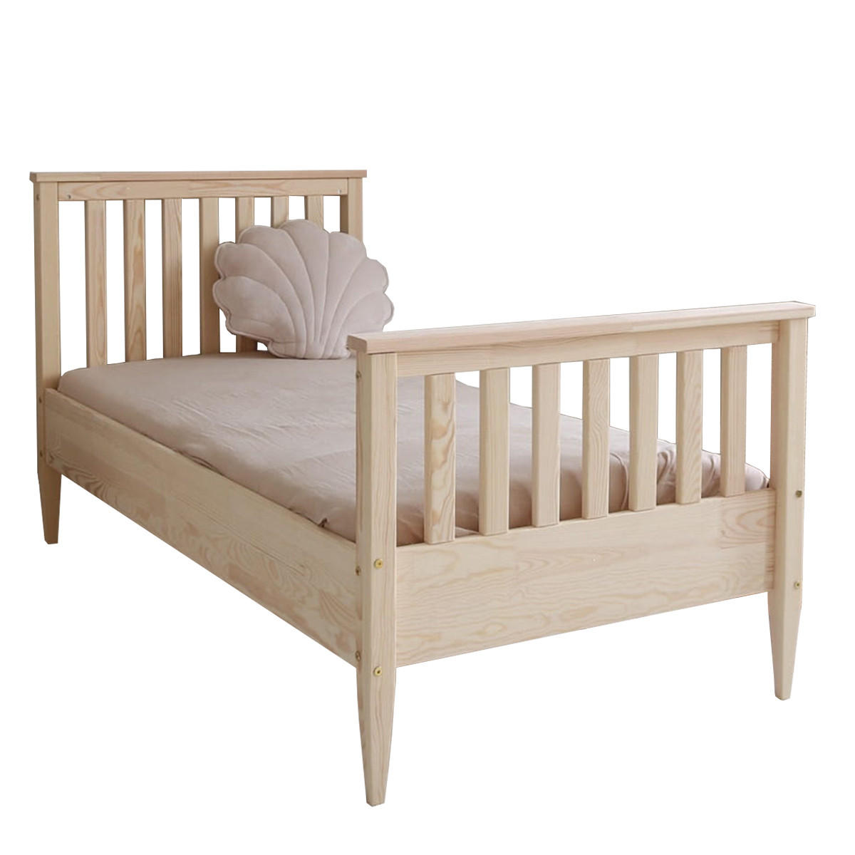 POSTEL 90/190 Joséphine Přírodní dřevo - hnědá, dřevo (90/190cm) - Petits-meubles