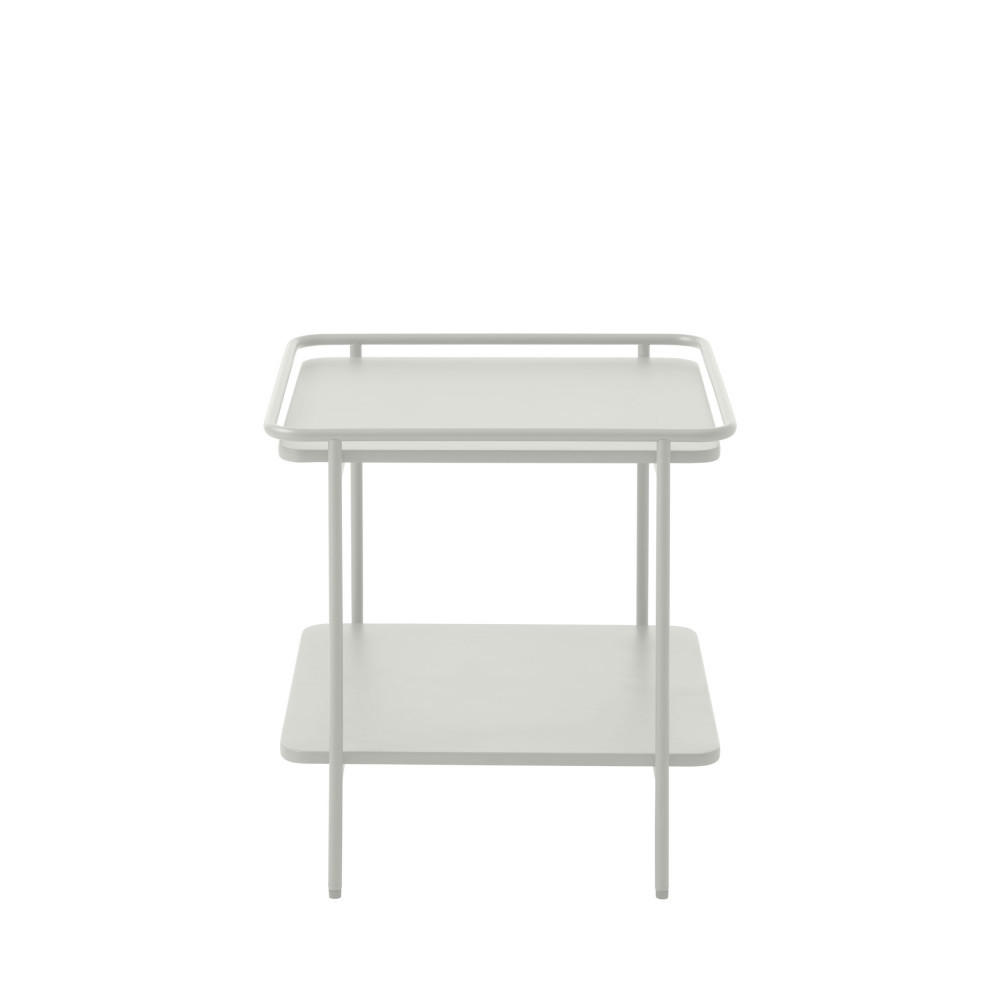 BEISTELLTISCH - Metall - Weiss - Weiß, Metall (45/45/44cm) - Drawer