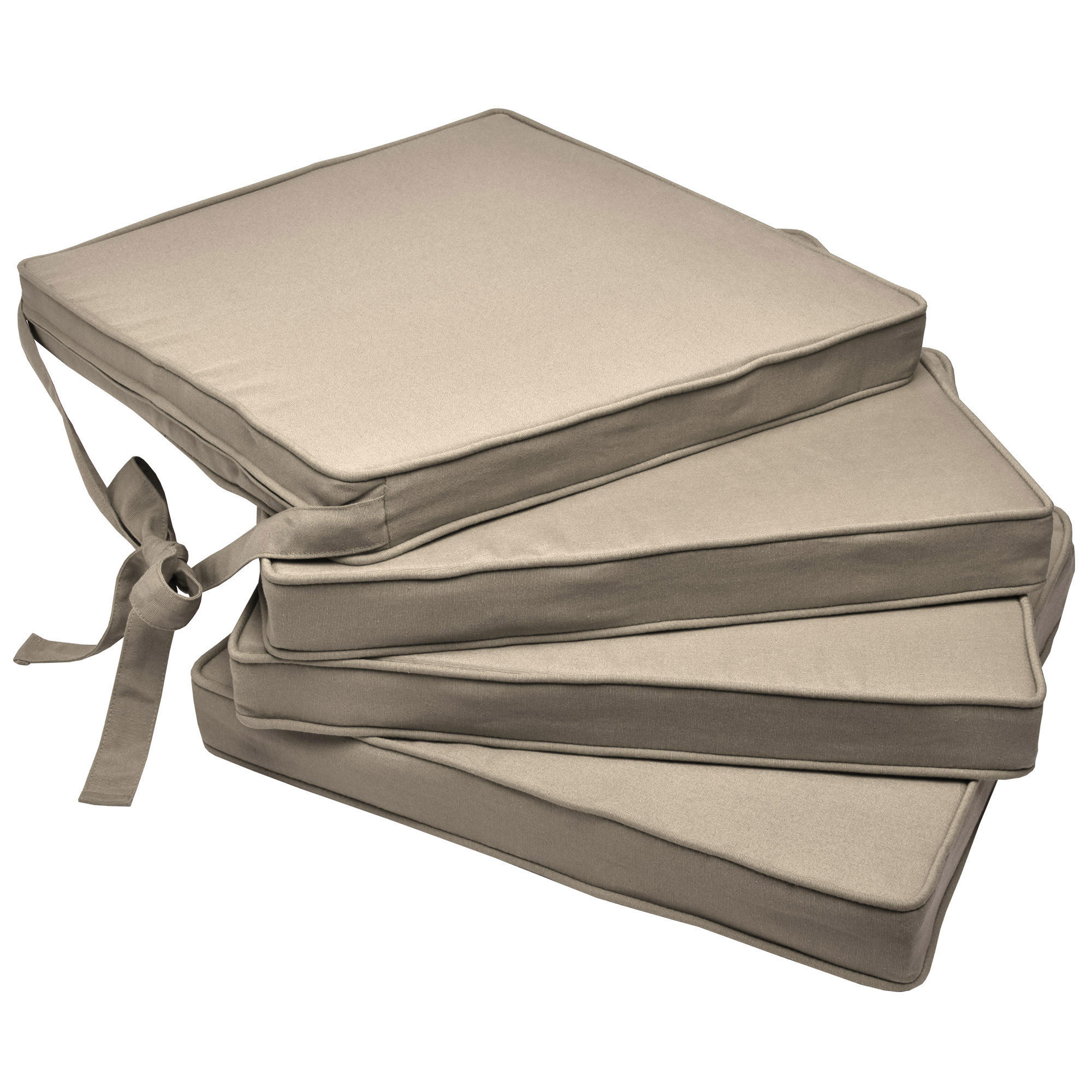 STUHLKISSEN Loft SK 45/40/5 cm Natur 4tlg - Naturfarben, Textil (40/45cm) - Beautissu 