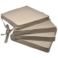 STUHLKISSEN Loft SK 45/40/5 cm Natur 4tlg - Naturfarben, Textil (40/45cm) - Beautissu 