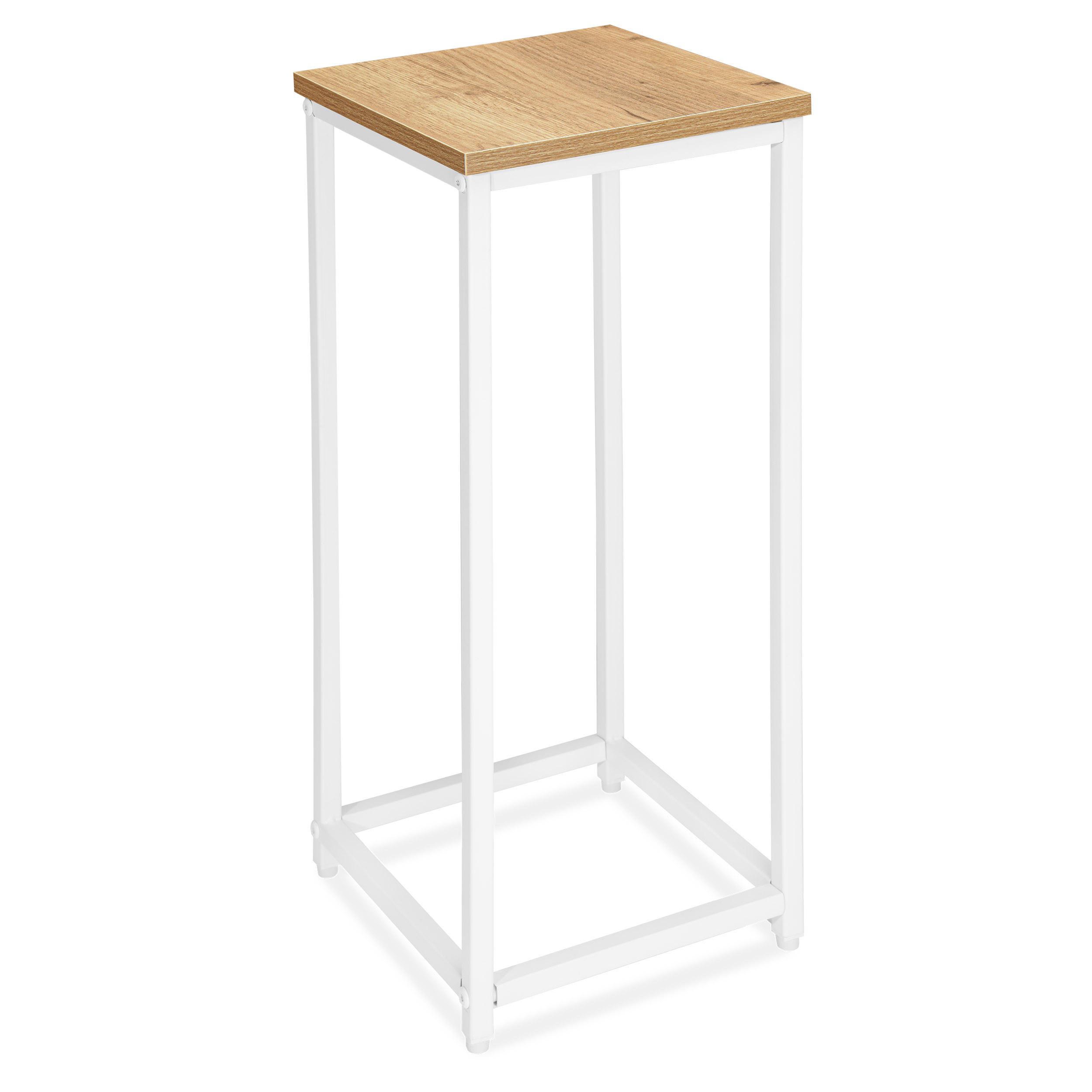 BLUMENSTÄNDER - Eichefarben, Holzwerkstoff/Metall (24/24/63cm) - Mat-Haus