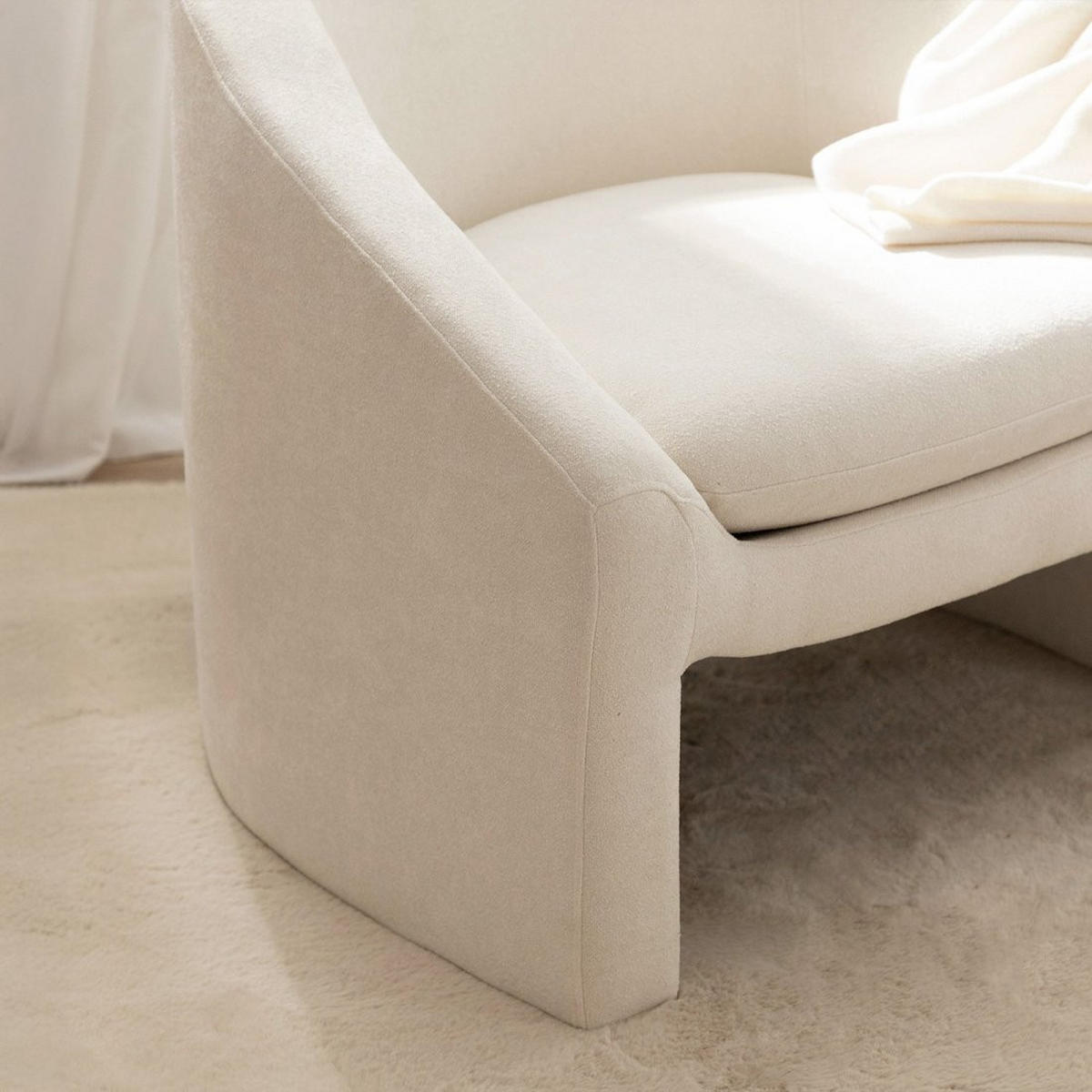 LESESESSEL Frode Beige 81 cm x 72 cm - Beige, Textil (81/72/73cm) - Klast Home