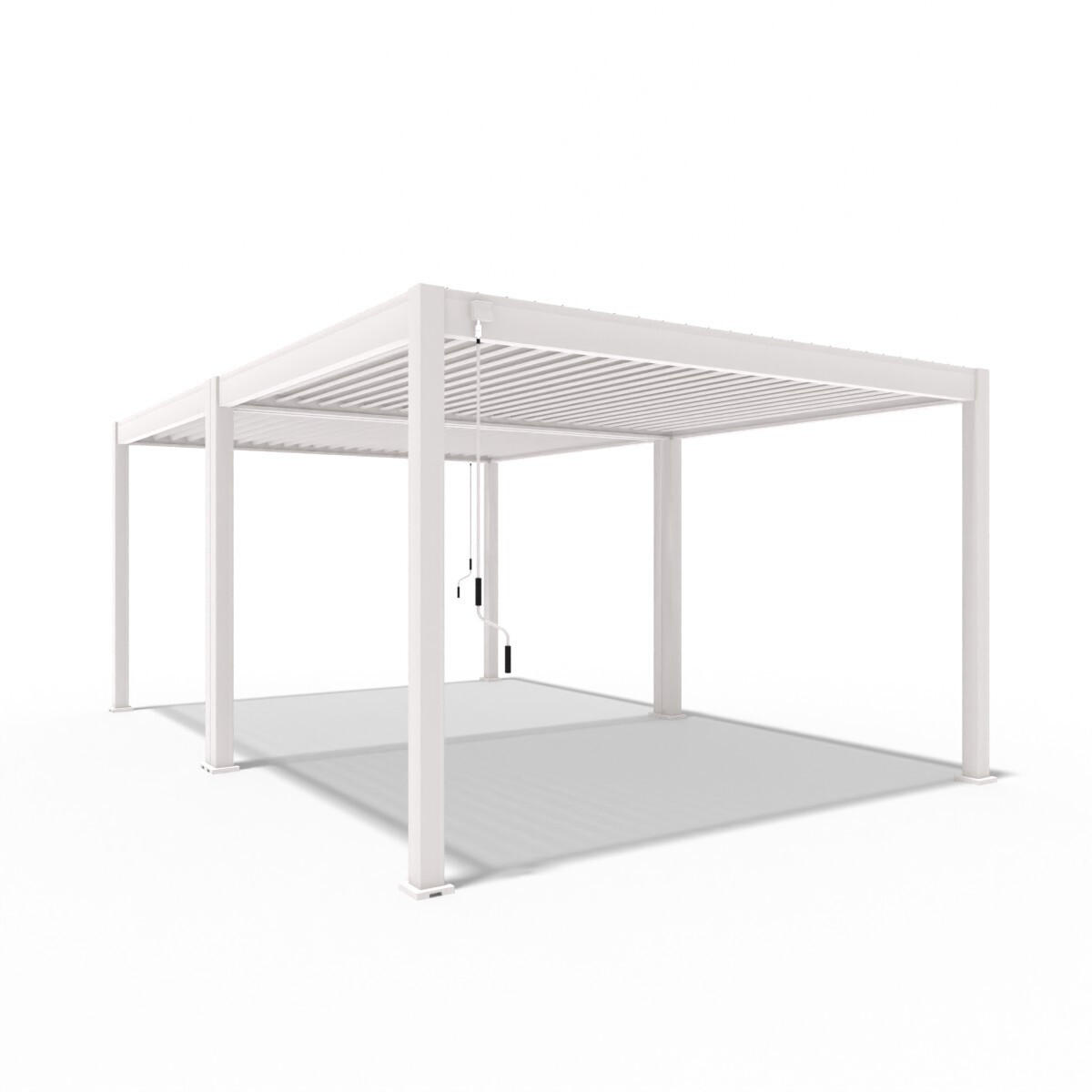 PERGOLA Classic 4 x 6 M Aluminium freistehend weiß - Weiß, Metall (400/255/600cm) - WEIDE