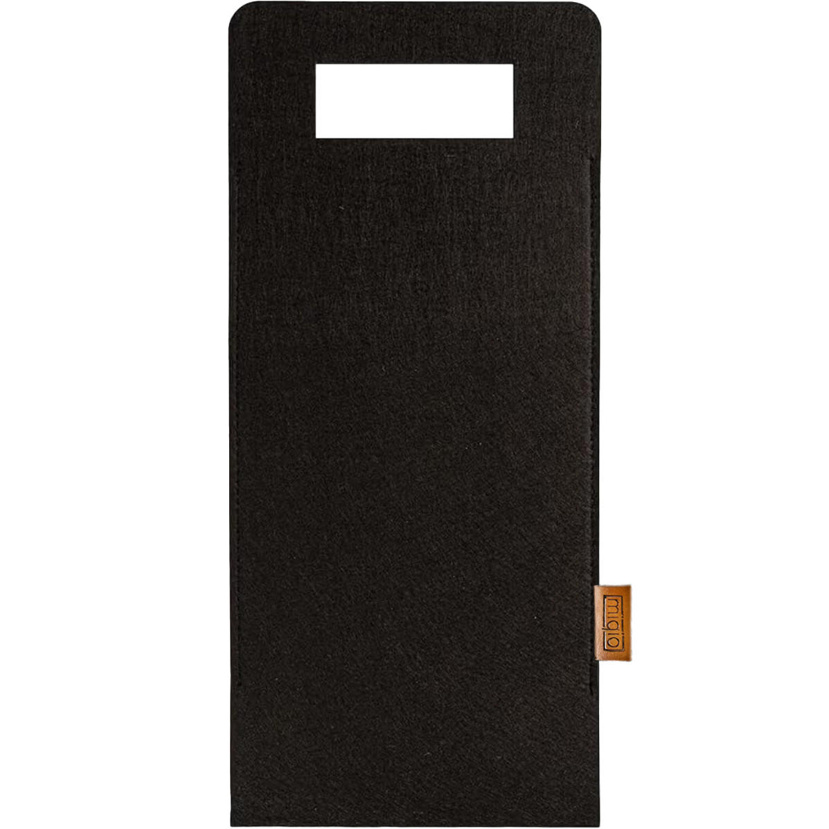 FLASCHENTASCHE aus Filz - Schwarz, Textil (17/1/40cm) - Miqio Design