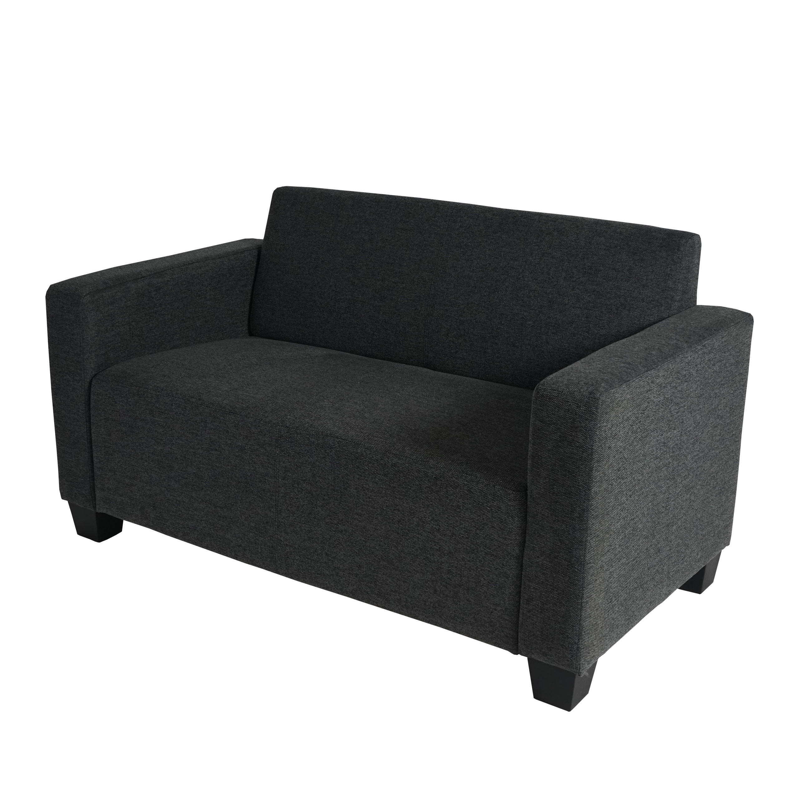 2-SITZER SOFA COUCH LOUNGESOFA Anthrazit - Anthrazit, Textil (136/76/72cm) - MCW