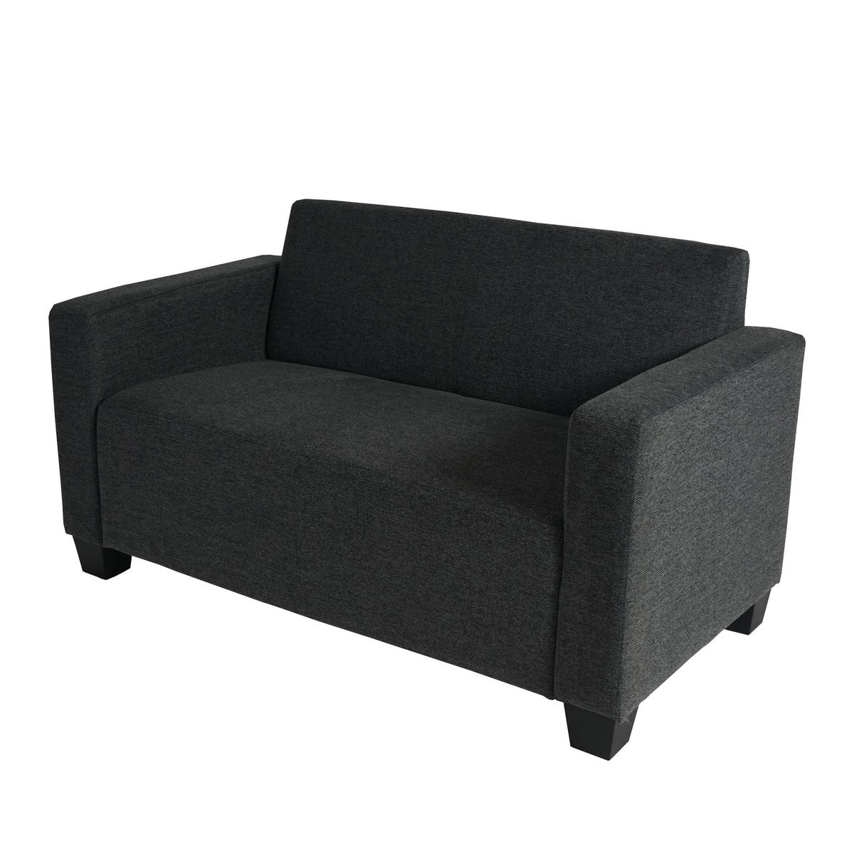 2-SITZER SOFA COUCH LOUNGESOFA Anthrazit - Anthrazit, Textil (136/76/72cm) - MCW