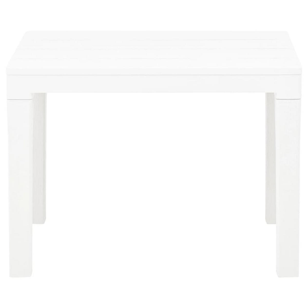 GARTENBÄNKE 2 Stk. Weiß Kunststoff - Weiß, Kunststoff (60/45/38.5cm) - furnicato