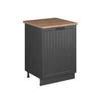 SKŘÍŇKA POD DŘEZ Fame-Line, Tmavě šedá/Antracit, 60 cm - tmavě šedá/antracitová, kompozitní dřevo (60/82/60cm) - Vicco