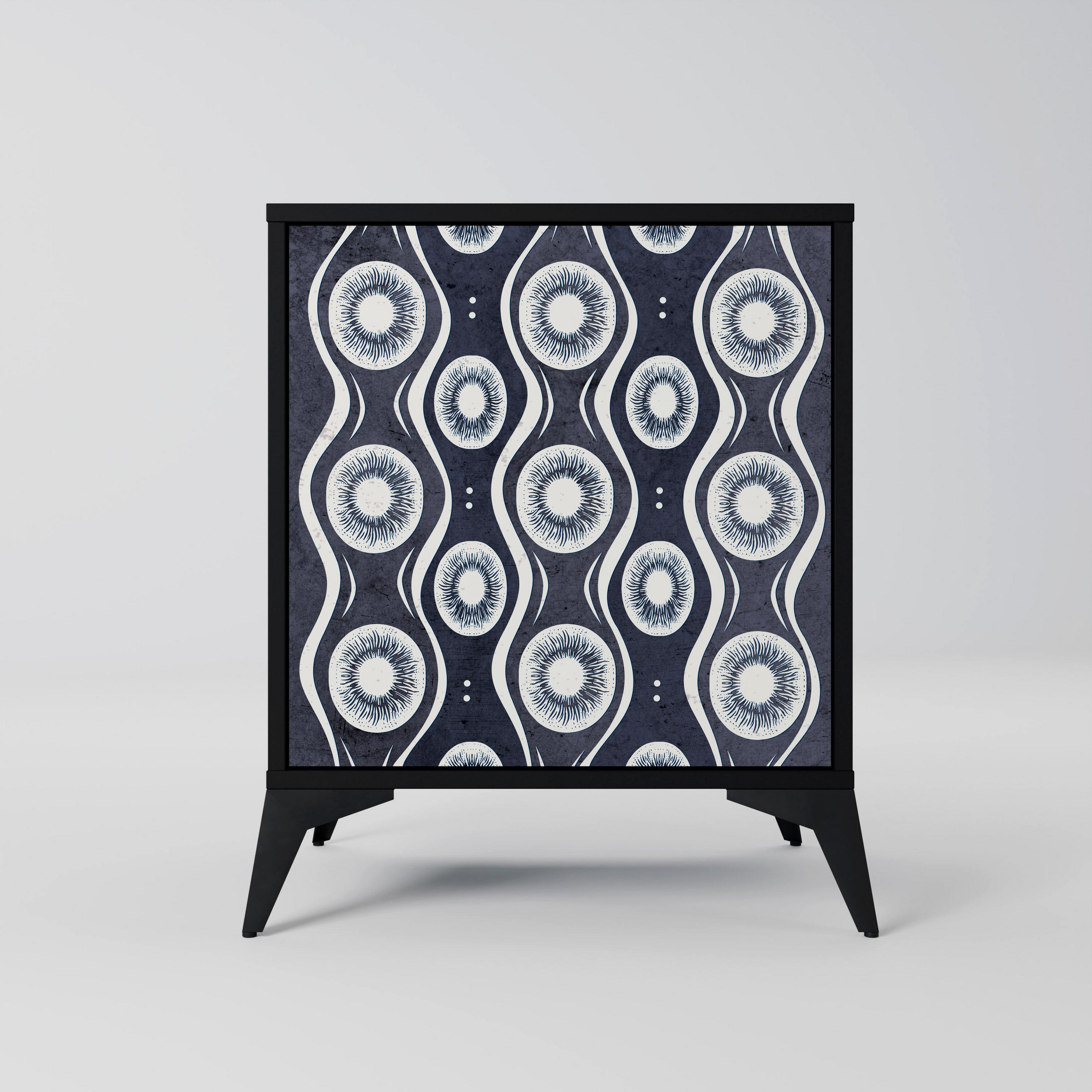 SpaceRebels Sideboard Schwarz 57.5x70.5x42 cm