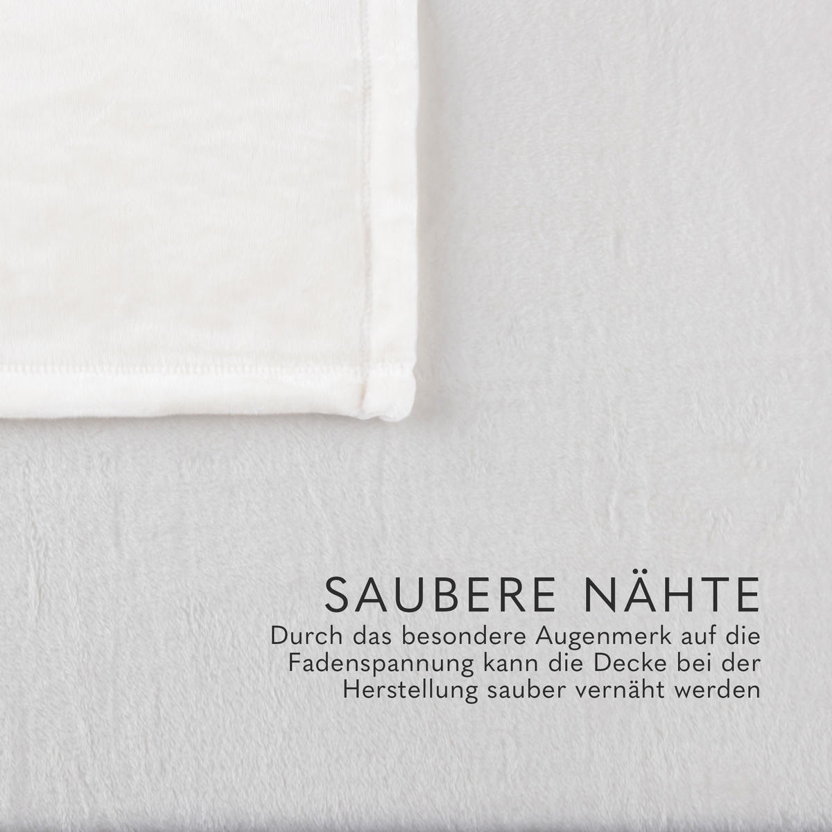 KUSCHELDECKE mit Cashmere Touch 150x200 cm Offwhite - Naturfarben, Textil (150/200cm)