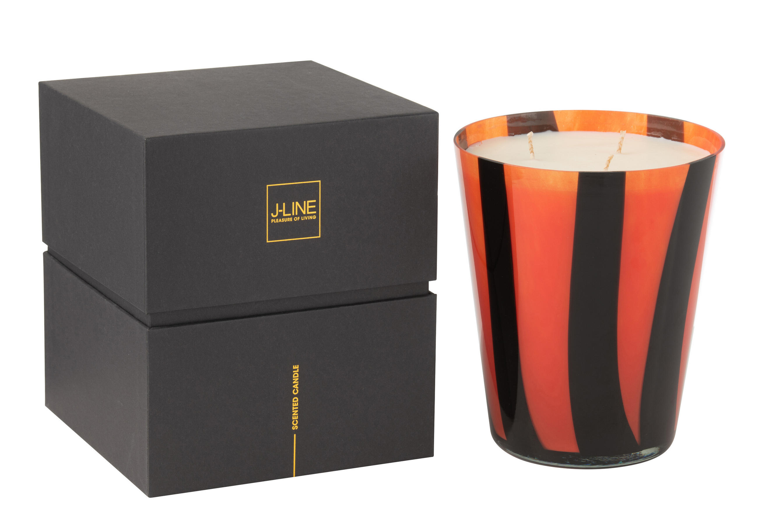 DUFTKERZE NOA - Multi - L - 95 Std. - Cognac, Paraffin (17.5/20cm) - J-Line