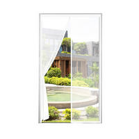 INSEKTENSCHUTZ, Magnetisch, Für Türen, 95x220cm, Fliegengitter, Mückenschutz, Türvorhang, Balkon, Fenster, Sommer, Insektenabwehr, Schutz, Tür, Netz - Weiß, Kunststoff (95/220/220cm) - Resch