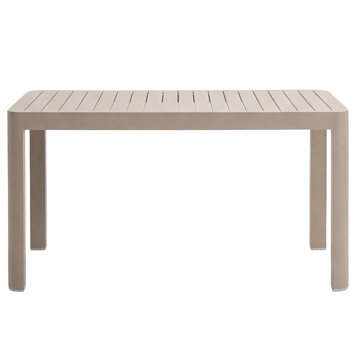 AUSZIEHBARER GARTENTISCH - Aluminium - Beige, Metall (70/117/75cm) - home24