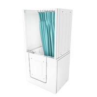 DUSCHE Whirlpool mit Tür S02D-WP-A-R - Weiß, Glas/Kunststoff (78/100/205cm) - AcquaVapore by Sandra Jentho