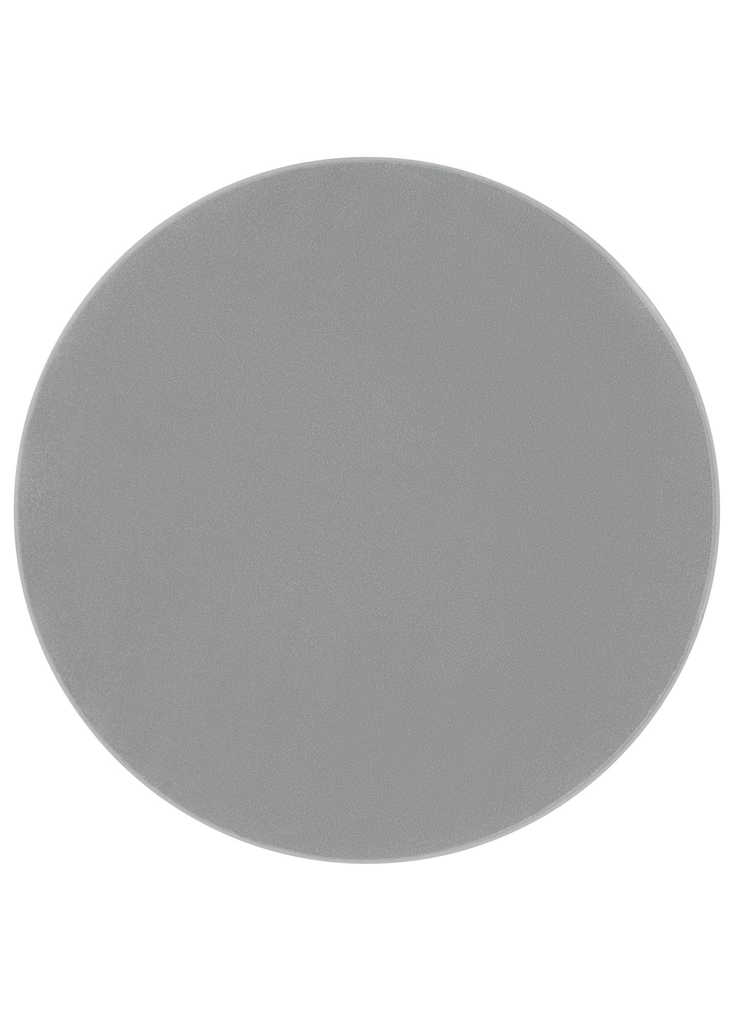 TEPPICH MONO Rund Outdoor Hellgrau 100/100 cm - Hellgrau, Textil (100/100cm) - Tapiso