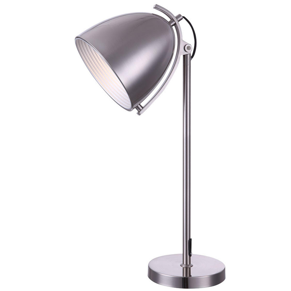 TISCHLEUCHTE JACKSON Silber Nickel matt - Silberfarben, Metall (28/20/70cm) - Globo Lighting