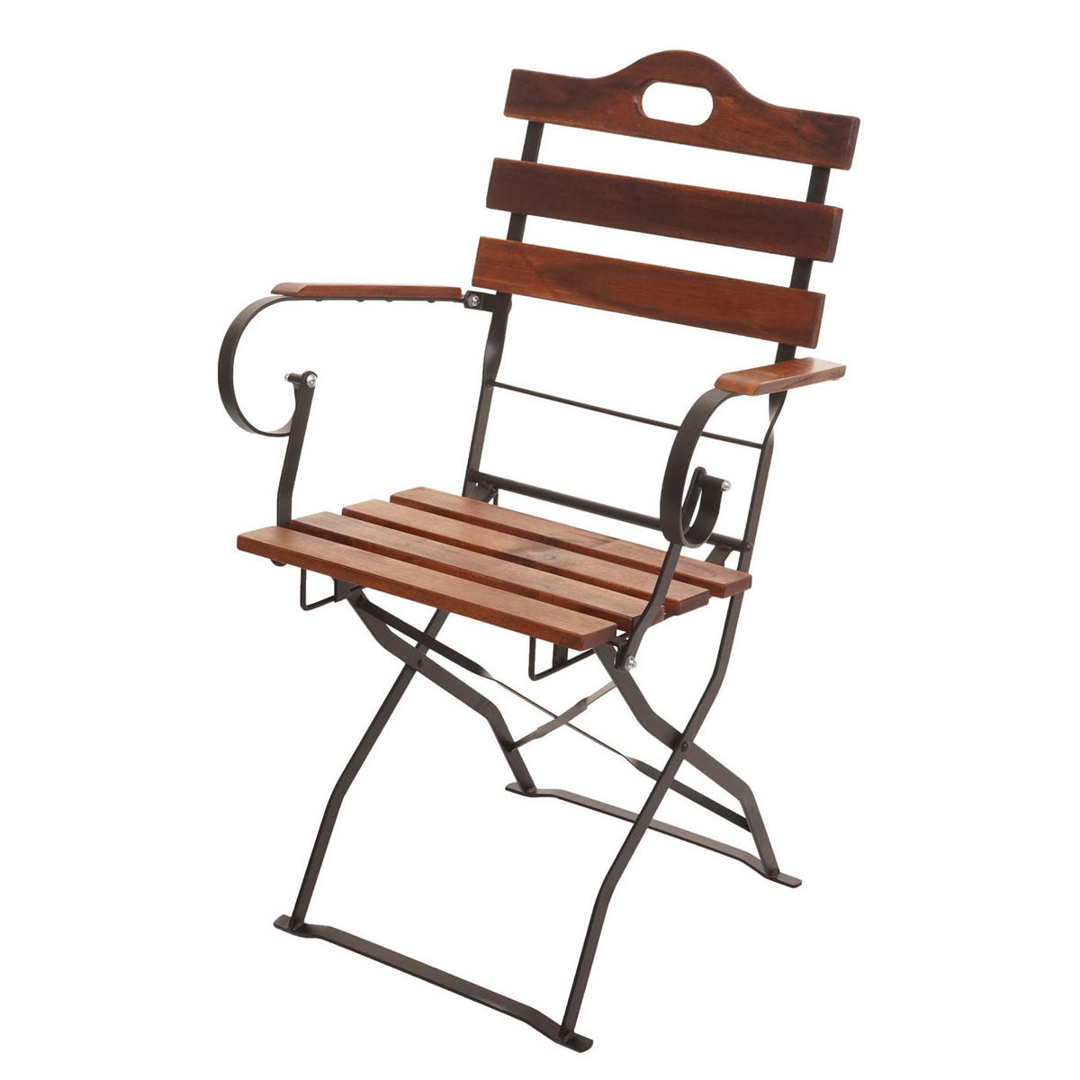 BIERGARTENSTUHL Dunkelbraun - Dunkelbraun, Holz (55/88/49cm) - MCW