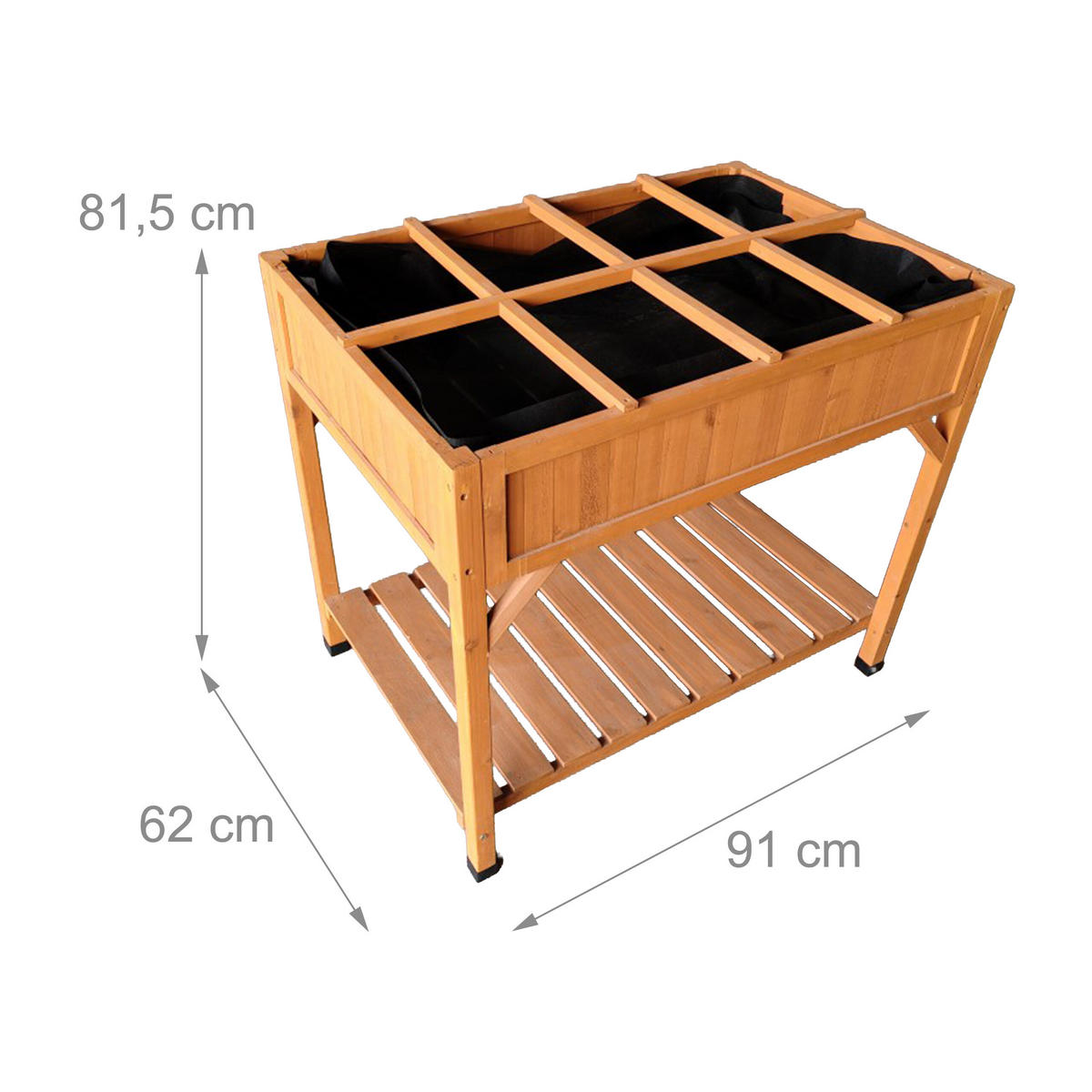 ZÁHON - oranžová, drevo/textil (91/81.5/62cm) - Relaxdays