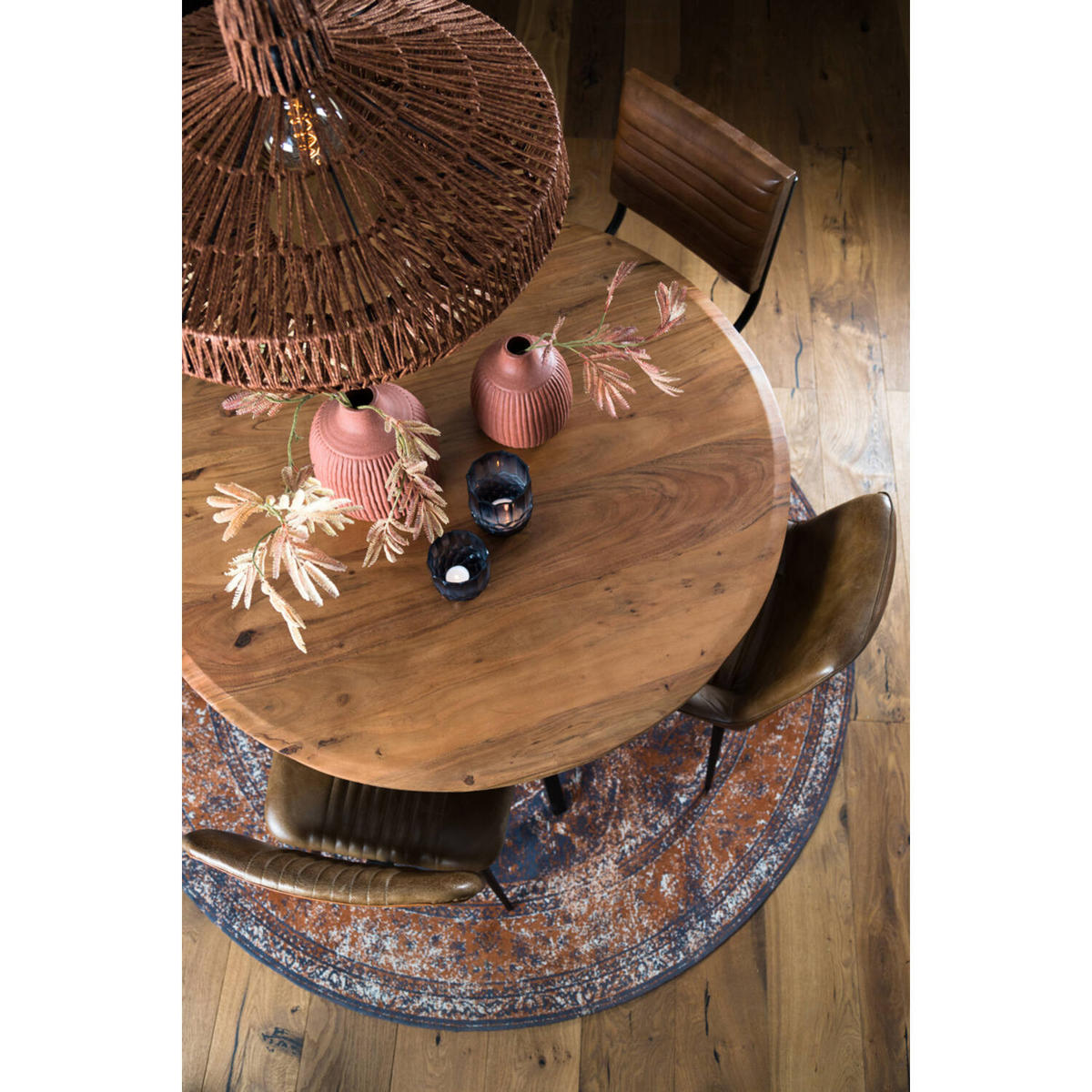 HÄNGELEUCHTE MASEY Ø49x35 cm, Textil, Terra-Orange - Terracotta, Textil (35/35/35cm) - Light & Living