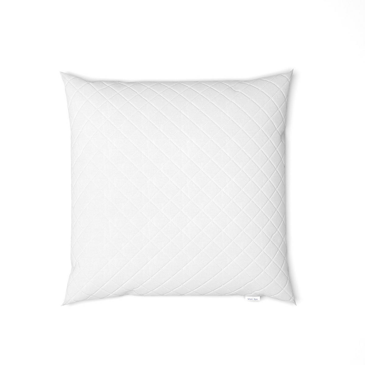 KOPFKISSEN Weiß 80 x 80 cm 2er Set - Weiß, Textil (80/80cm) - VitaliSpa